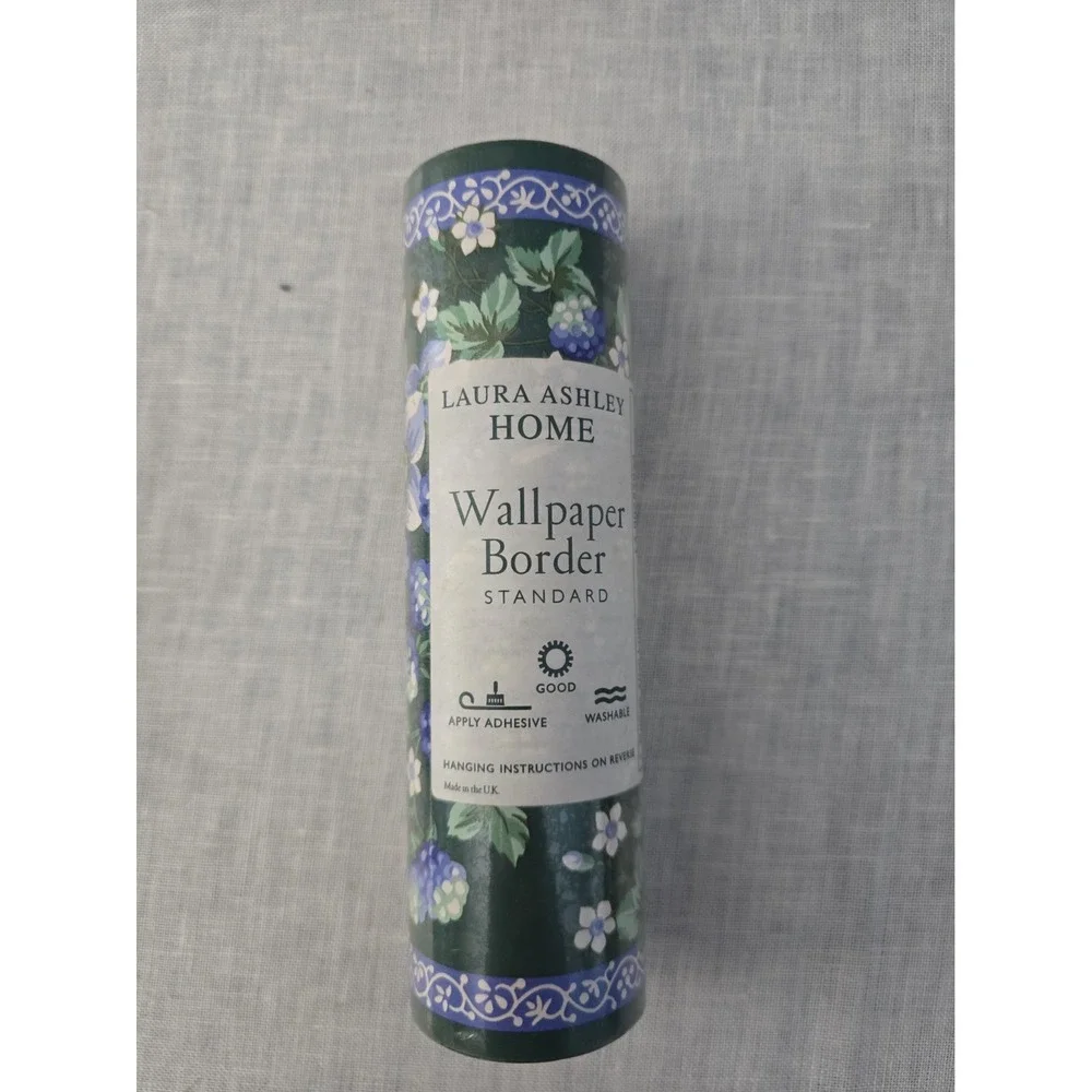 Laura Ashley Home Wallpaper Border Sapphire Multi Floral 10 M Long Vintage